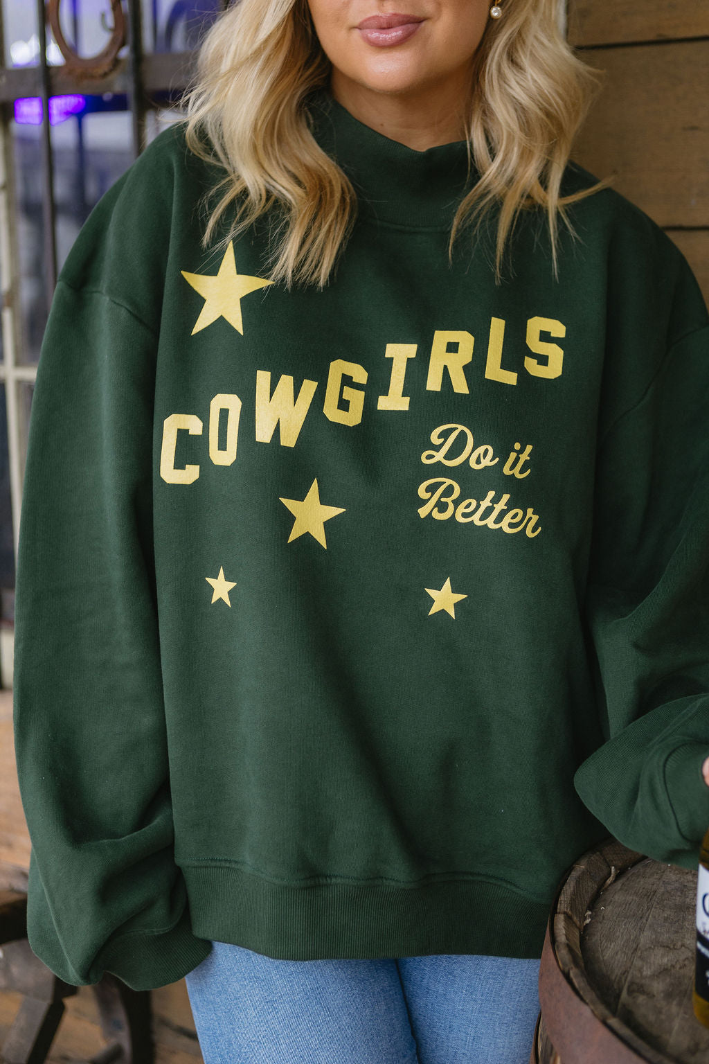 Cowgirls Do It Better Mockneck Sweatshirt