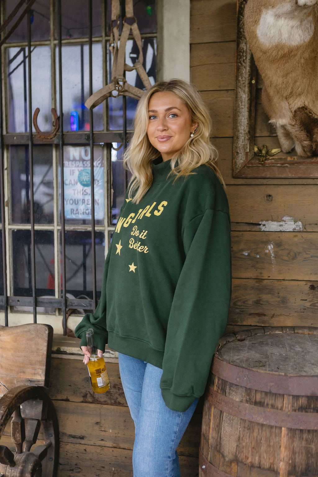 Cowgirls Do It Better Mockneck Sweatshirt