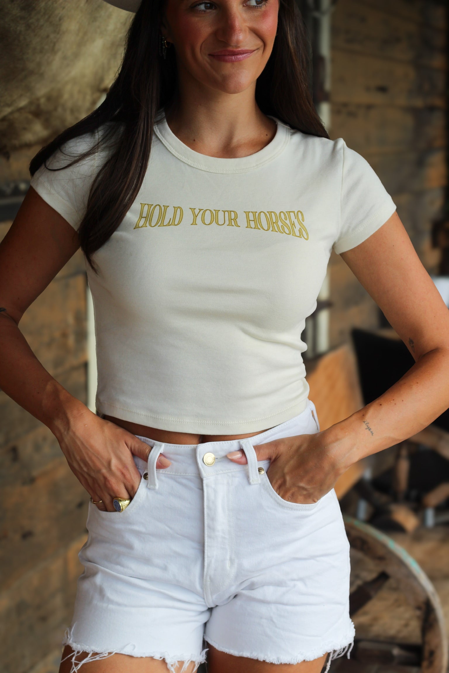 Hold Your Horses Baby Tee