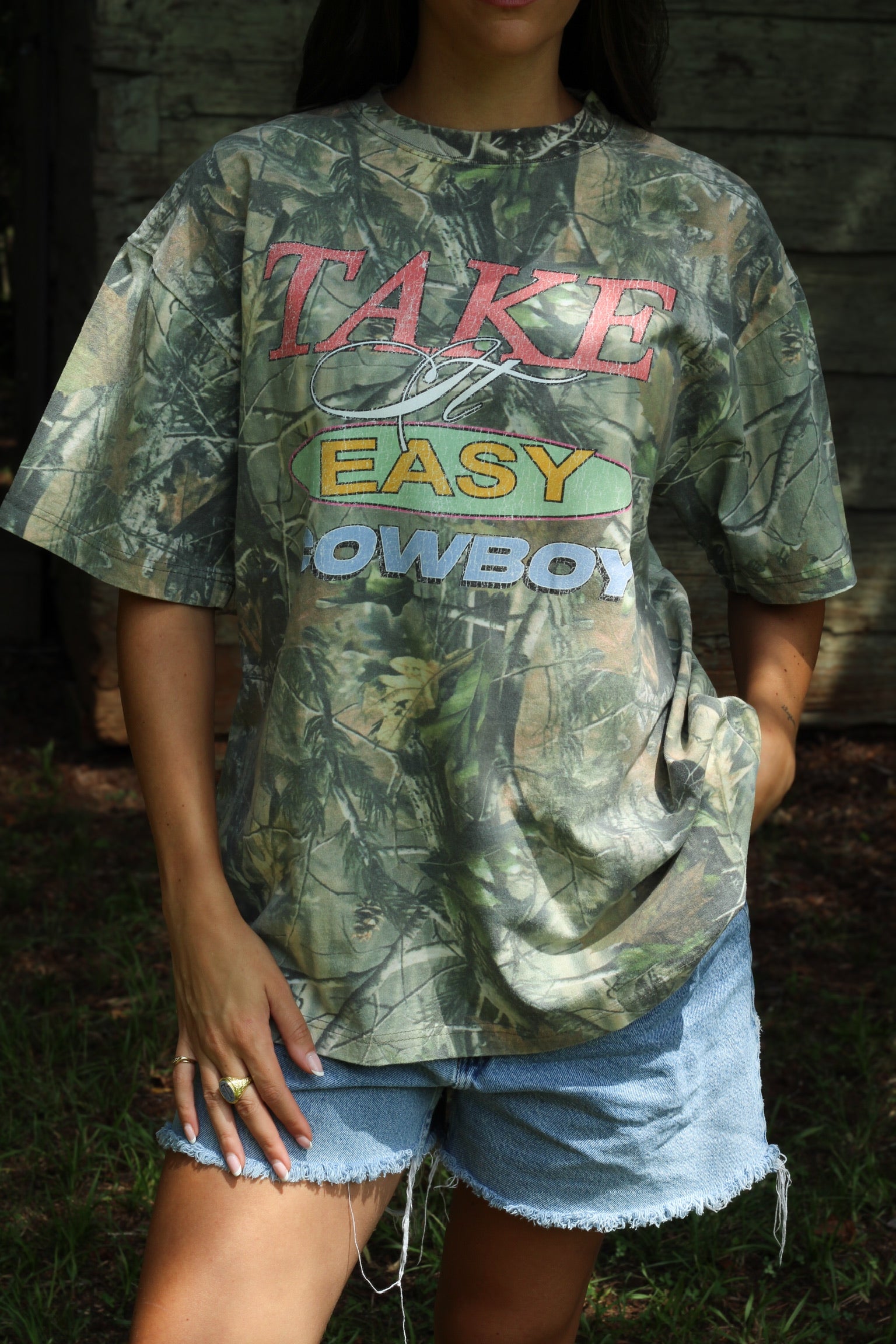 Take It Easy Cowboy Tee