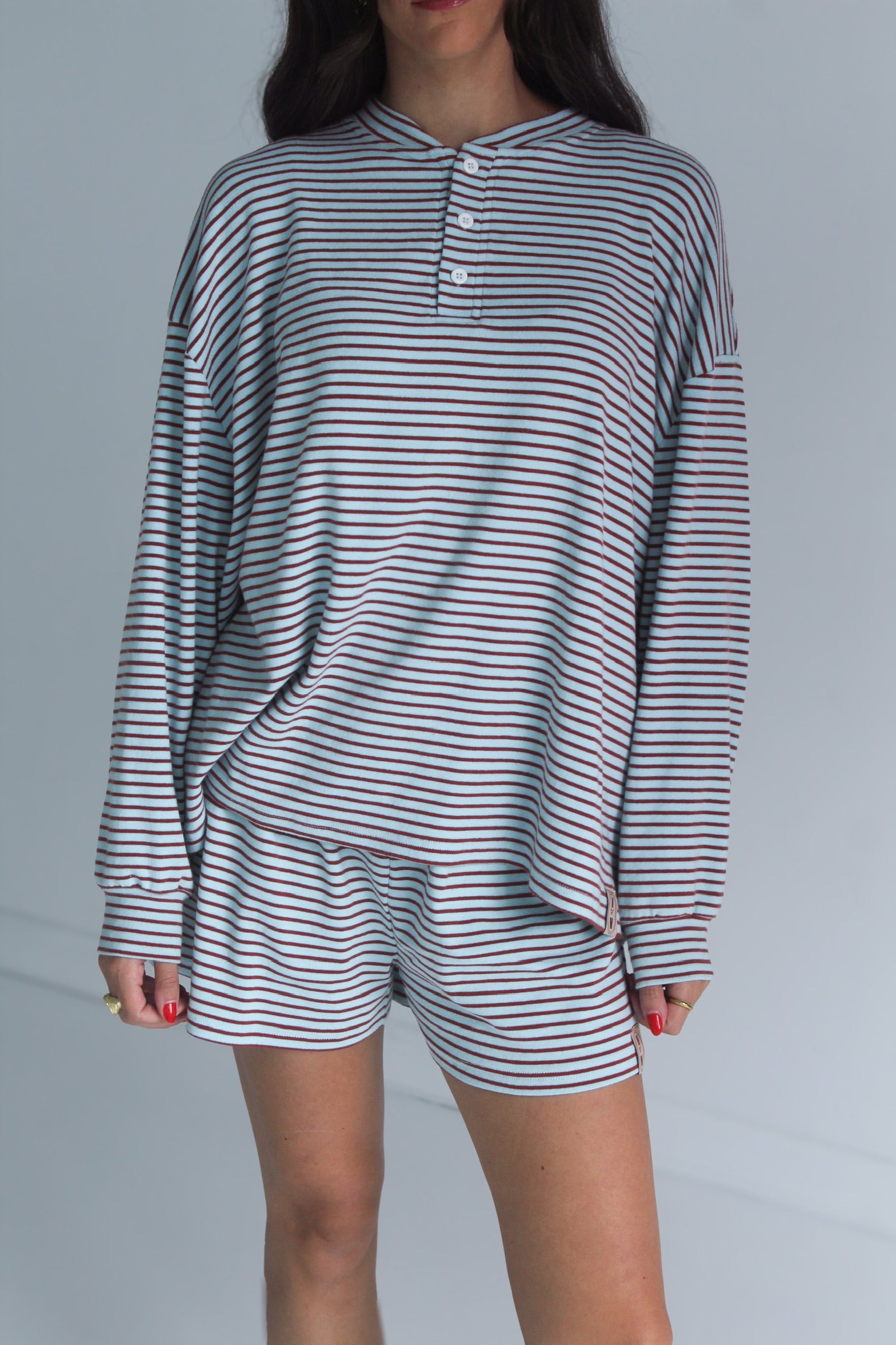 Confetti Long Sleeve Henley